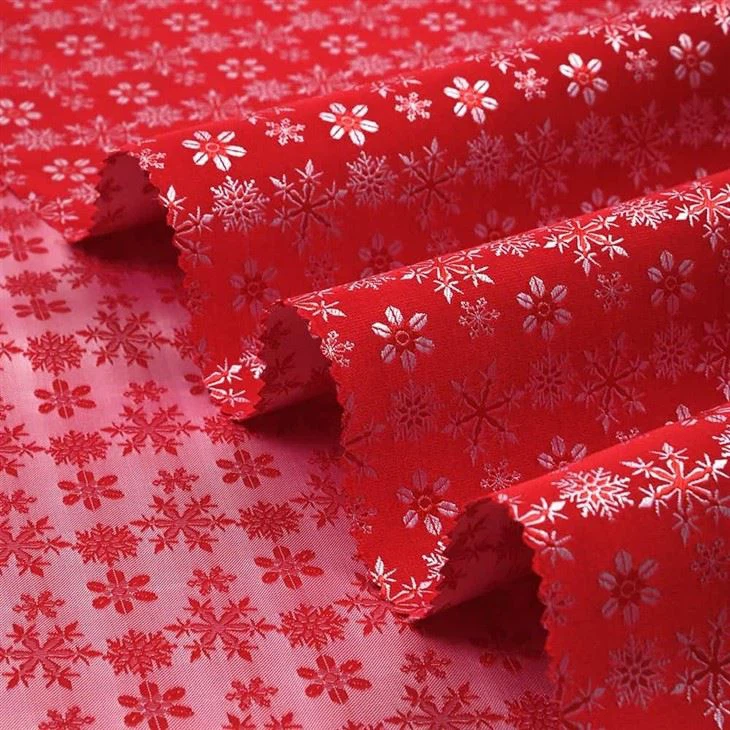 2024 Christmas Snowflake Pattern Fabric
