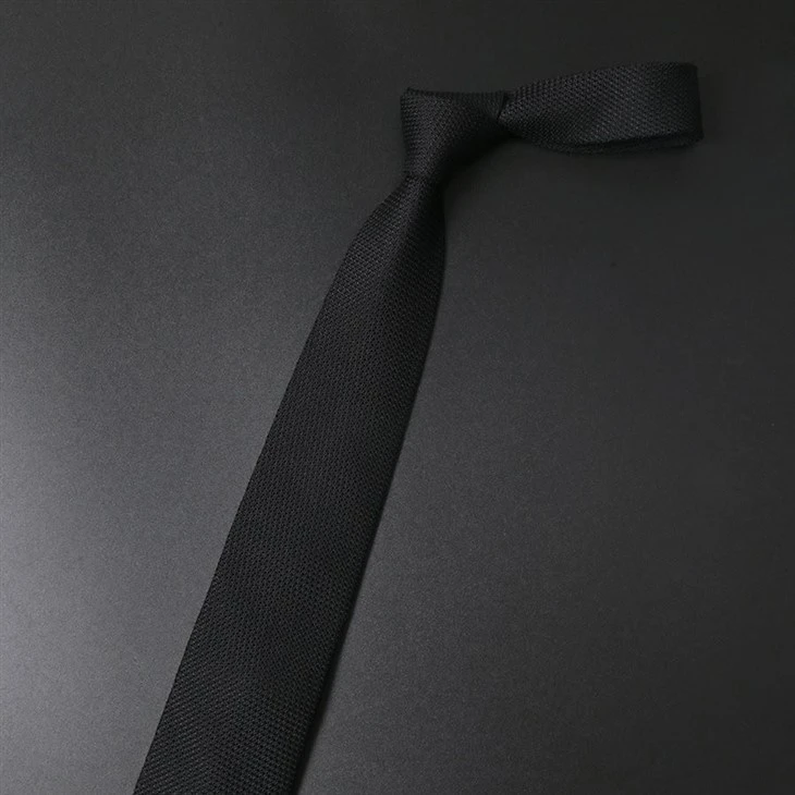 Black Grenadine Tie