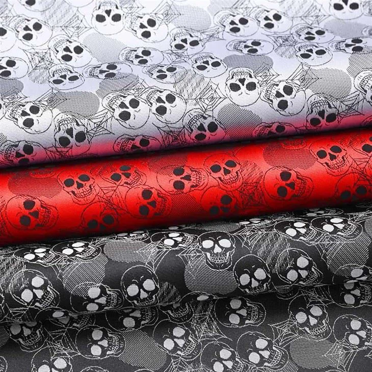 Halloween Skull Tie Fabric