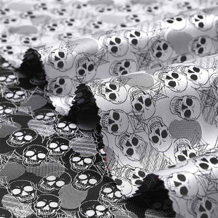 Halloween Skull Tie Fabric