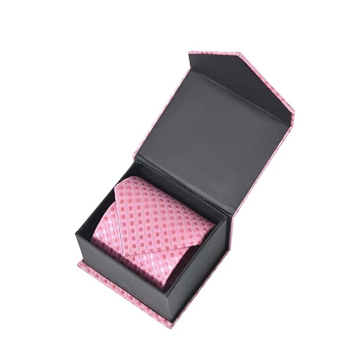 YiLi Blue Patterned Tie Set - Woven Jacquard, Customizable Gift Box