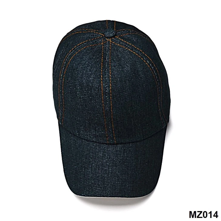 YiLi Denim Seven-Panel Baseball Cap With Adjustable Strap