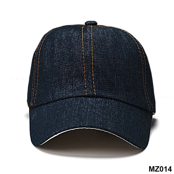 YiLi Denim Seven-Panel Baseball Cap With Adjustable Strap