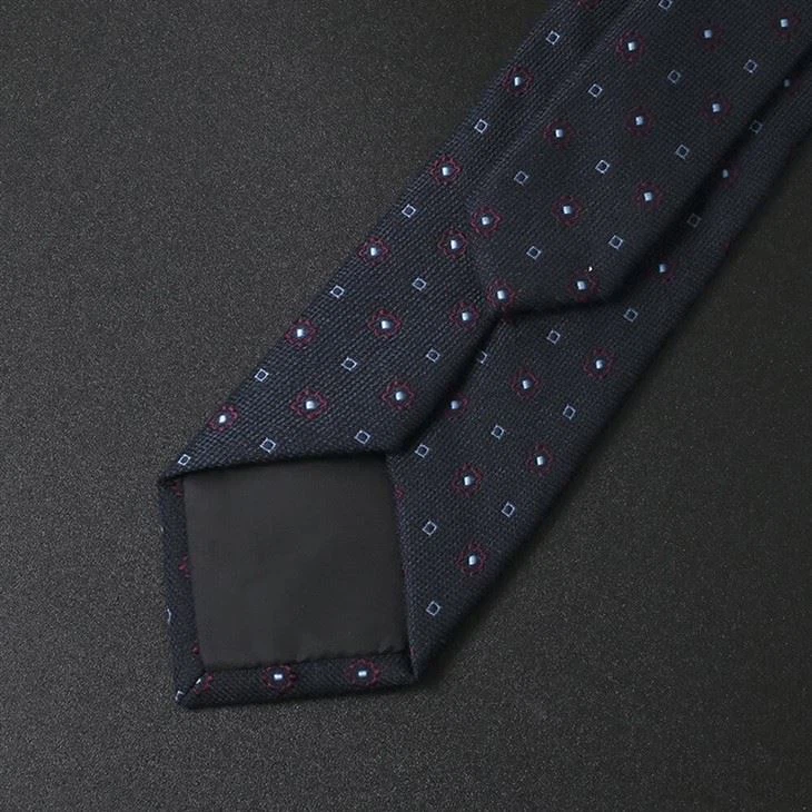 Polka Dot Black Viscose Tie (4)