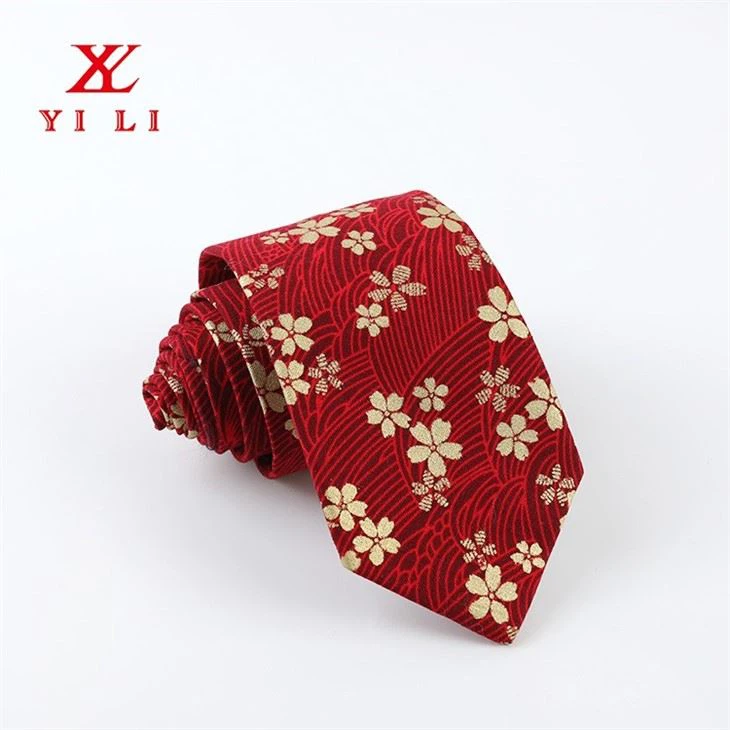 Printted Cotton Sakura Necktie