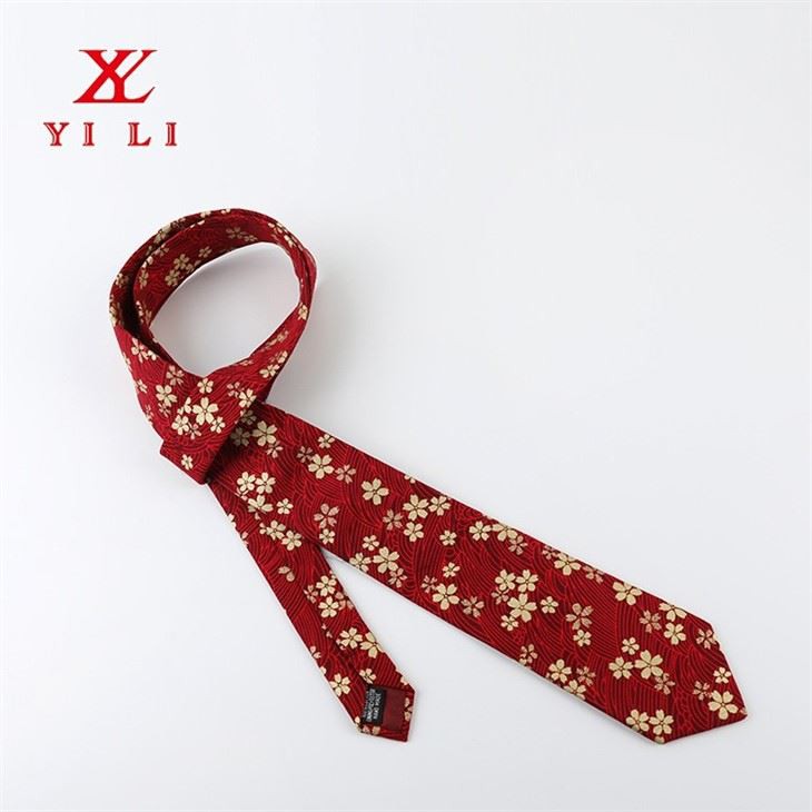 Printted Cotton Sakura Necktie