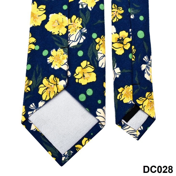 Men's Printed Tie And Bowtie Set Elegant Brushed Cotton Classic Patterns