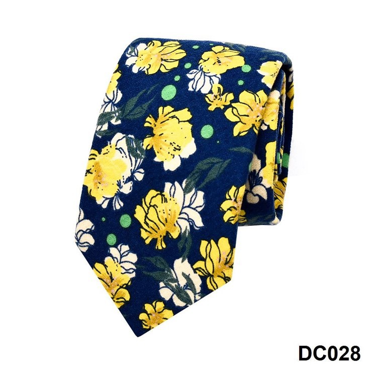 Men's Printed Tie And Bowtie Set Elegant Brushed Cotton Classic Patterns