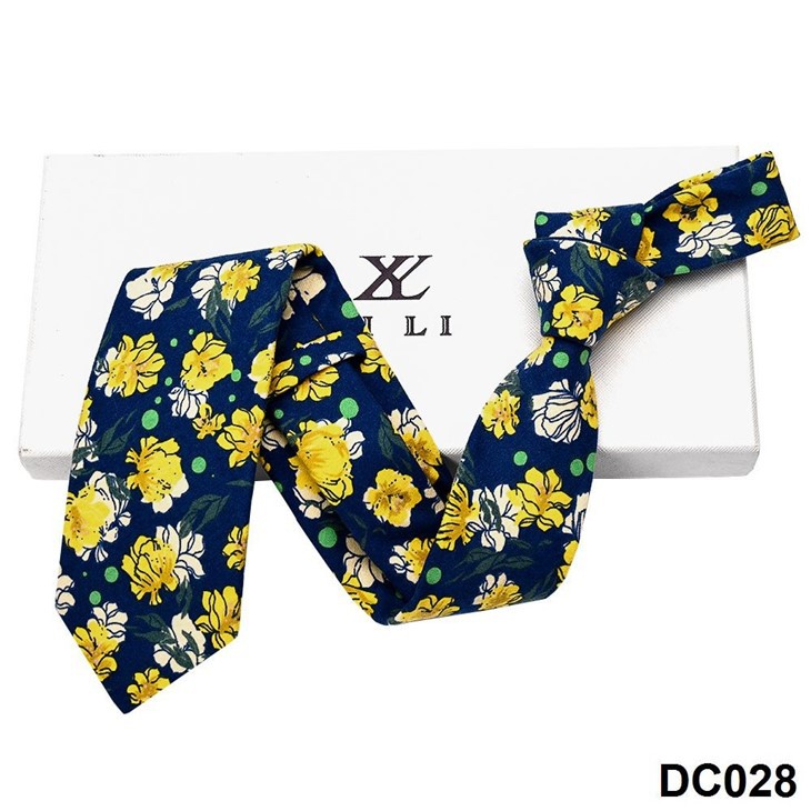 Men's Printed Tie And Bowtie Set Elegant Brushed Cotton Classic Patterns