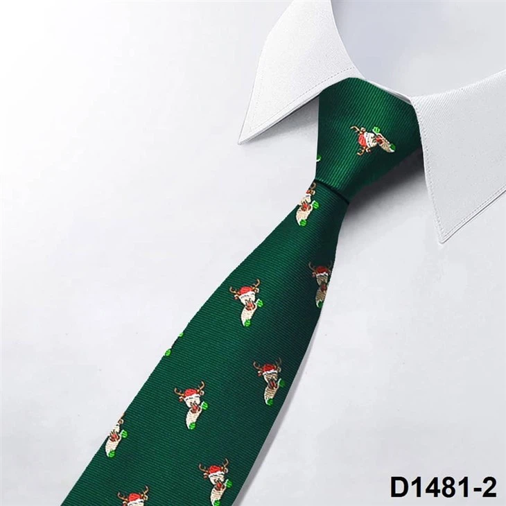 Seasonal Neck Accessory Snowman Jacquard Tie