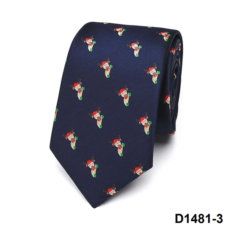 Seasonal Neck Accessory Snowman Jacquard Tie
